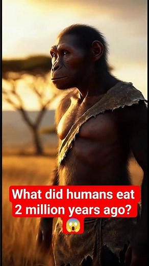 What Did Humans Eat 2 Million Years Ago? 🤯 PART 1 #shortstory #shorts #human