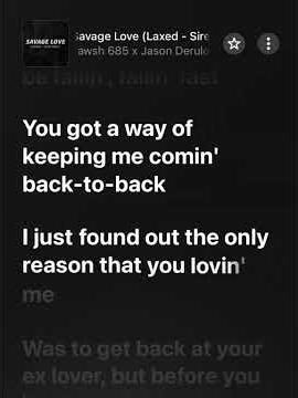 #Savage Love (Laxed - Siren Beat) #xh