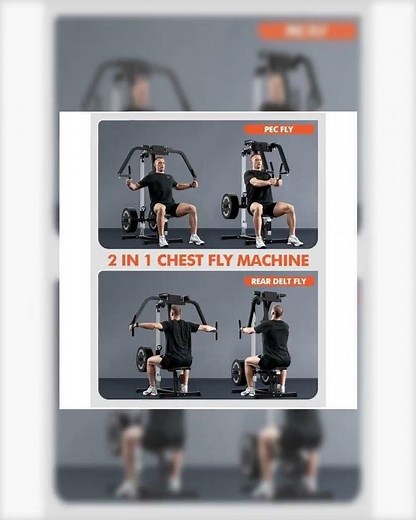 Chest Fly Machine PEC Fly & Reverse Delt Machine 400 lbs for Home Gym