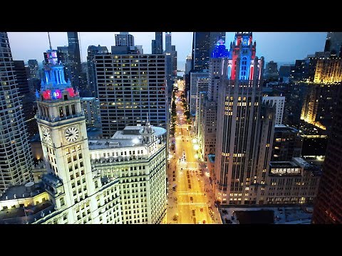 Chicago by Night | 4K Drone Footage