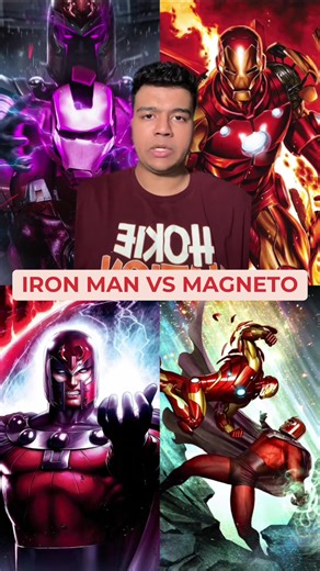 Literal hydrogen bomb vs coughing baby 🪨 #marvel #versus #ironman #magneto #debate