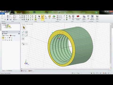 DesignSpark Mechanical How to Creating threads M 16