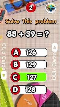 Easy Math Quiz | 25 Multiple Choice Questions