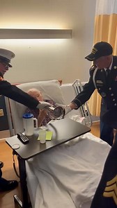 822K views · 46K reactions | Mr. Ward Funk wasn’t able to attend the services outside. So the color guard came to his room and presented him with a bugle to play taps. Mr Funk before his health declined he played the bugle for the color guard at military funerals, and veterans programs. This was a blessing today to see him play it again. | Beech Tree Post-Acute and Rehabilitation Center | Facebook
