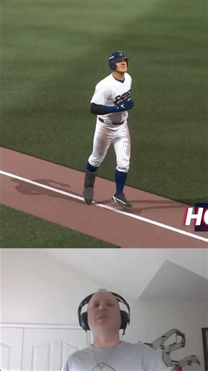 Home Run Barely Clears the Wall in Centerfield!