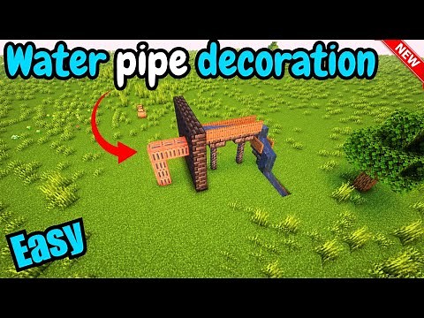 How to make a water pipe decoration in minecraft 1 20