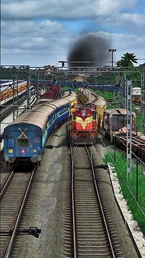 Train Simulator, Two Train Passed Through the Bumpy Railroad, Train Games #train #traingame