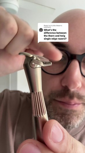 Replying to @A Little Water leaf twig vs leaf thorn single edge razor breakdown
