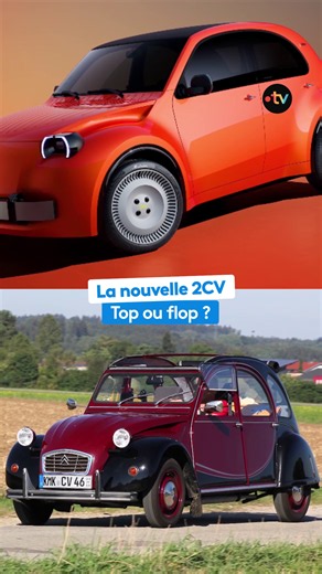 La nouvelle 2CV électrique a été dévoilée au Mondial de l'Auto. On a demandé à un passionné ce qu'il pensait du nouveau prototype de cette voiture emblématique de la marque Citroën 🚗 #2cv #2cvcitroen #automobile