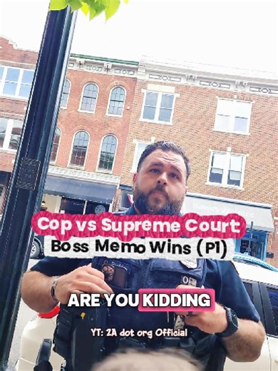 Cop vs Supreme Court Boss Memo Wins (P1)