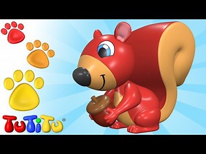 Squirrel and other animals toys - Learn animals names with TuTiTu - Videos For Kids