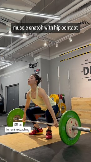 DNT weightlifting coaches on Instagram: "We always do muscle snatch with hip contact to make sure the pulling technique during muscle snatch and squat snatch is exactly the same. #musclesnatch #squatsnatch"