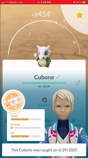 Go Fest 2025 Shiny Cubone Encounter plus Evolution into Shiny Marowak in Pokémon Go #shinypokemon