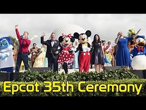 Epcot 35th Anniversary FULL Ceremony w/ Disney Characters, Voices of Liberty Classic Epcot Medley