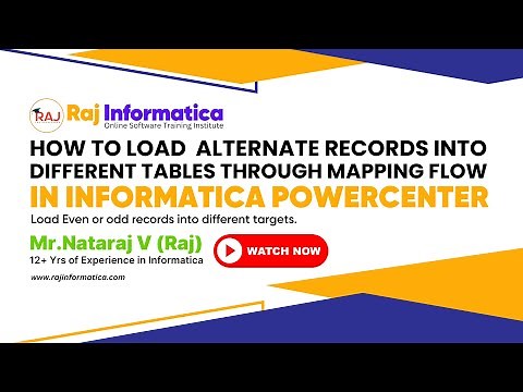 How to load Alternative records to 2 targets in Informatica Powercenter , Load Even and Odd Records