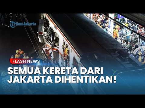 TRAGIC! Commuter Line VS Argo Bromo Anggrek, All Train Schedules from Jakarta Officially Halted C...