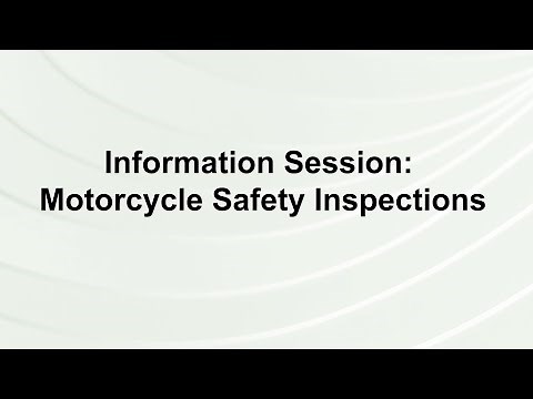 Information Session: Motorcycle Safety Inspections