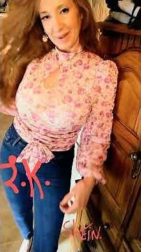 Rose sheer flower boho blouse try on review