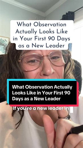 Observation is one of the most important leadership skills during your first 90 days. Strong leaders observe before they change anything. This means paying attention to: • how the team communicates • what motivates people • where trust already exists • which problems repeat most often Observation creates the insight needed to lead effectively. If you're a first time manager navigating your first year of leadership, take the First Year Leader: YEAR ONE Quiz™️ to identify what’s driving your leade