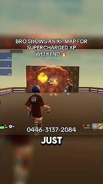 BRO SHOWS AN XP MAP FOR SUPERCHARGED XP WEEKEND 🔥fortnite, fortnite xp glitch, fortnite xp map