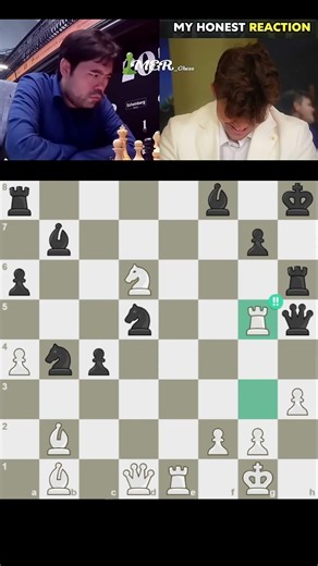 AND HE SACRIFICES THE ROOK! 🔥#chess #magnuscarlsen #chessmaster