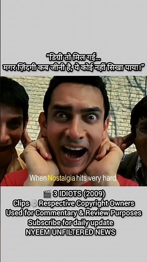 🎬 3 IDIOTS (2009) | Movie That Changed How We Look at EducationA movie that taught an entire gene