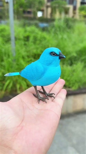 Kibtoys blue Bird toy simulation electric singing bird can call and move#kibtoy #toy #kibtoys
