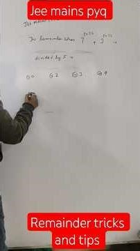 learn to solve remainder based problem in minimum time 🤔#jeemains#maths
