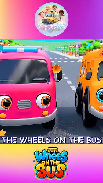 🚍 [1 MINUTE LOOP] Wheels on the Bus Sound Variations Remix 🎶 | Sing Along Version | JollyMixKidsTv