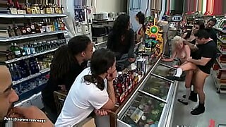 Babe tied, spreaded and fucked in public.