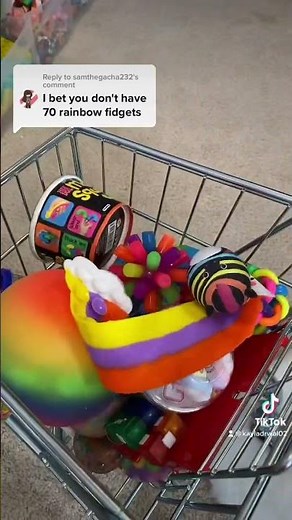 I BET you DON’T have 70 RAINBOW FIDGETS 🌈✨🤔 #shorts