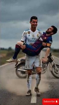Ronaldo Did Everything to Save Messi 😢❤️ | #shorts #ronaldo #messi #football #friendship #emotional