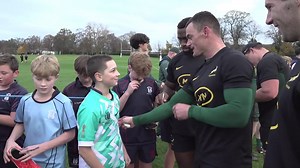 An incredible experience for the students and staff at Merchiston School who got to interact with the Springboks and present Rassie Erasmus with a special birthday present yesterday #AutumnNationsSeries | SuperSport Rugby