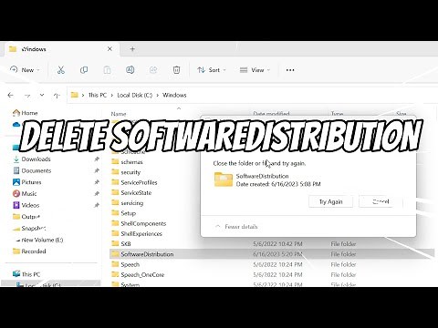 Can't Delete SoftwareDistribution Folder in Windows (FIXED)