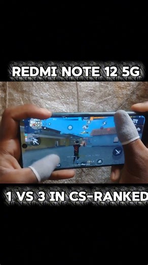 redmi note 12 5G 1 vs 3 in Cs-ranked handchame garena free fire #paramparic #song #viral #shorts