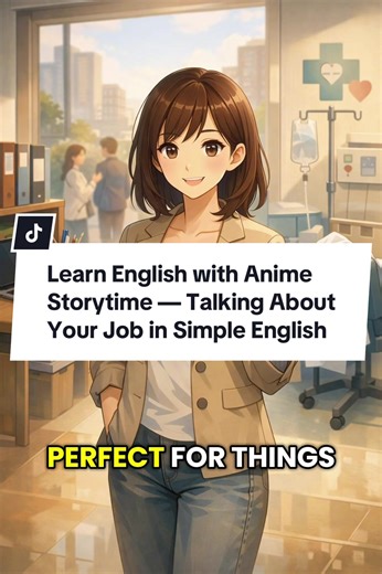 A slow and easy anime story time to help you learn English. In this video: learn how to talk about your job using simple and natural sentences, just like in real life conversations. Follow for more calm English learning moments. #englishlistening #learnenglish #joblife