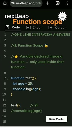 👍 Function scope syntax in javascript