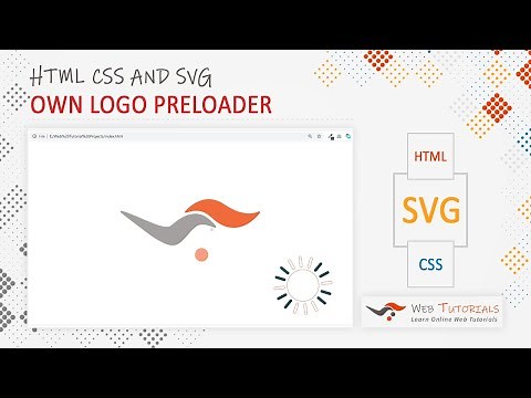 How to Make Own Logo Preloader | HTML CSS and SVG