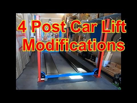 4 post car lift modifications bridge jack build