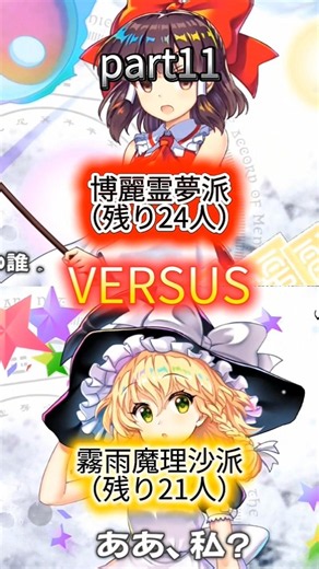 *16th Self-Edited Video [Join Anytime] Reimu Hakurei Faction vs. Marisa Kirisame Faction Power Co...