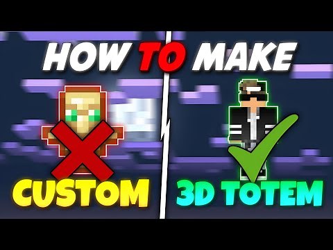 How To Make Custom 3D Totem In Minecraft PE | 1.21+