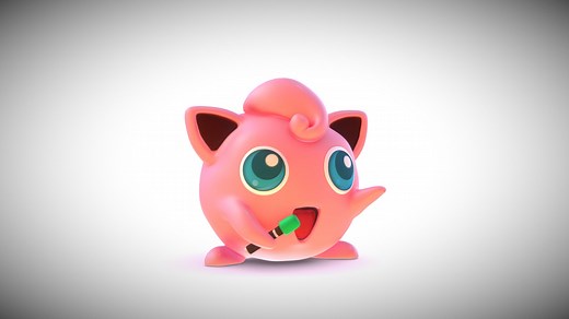 Jigglypuff 3D, Pokemon - Download Free 3D model by SANTA (@sangost01)