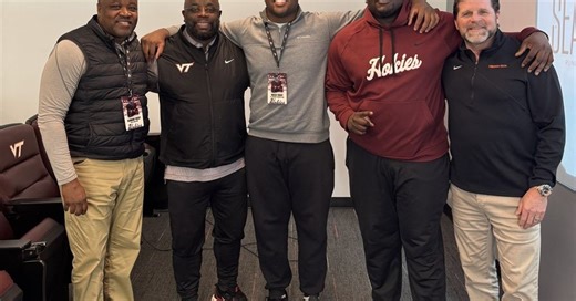 Maryland DL Brock Frisby has an "amazing" return to Virginia Tech, the latest in his recruitment