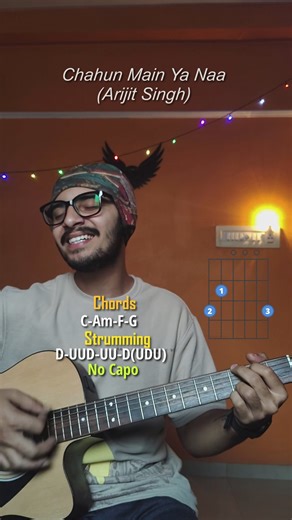 spbhatt on Instagram: "Chahun Main Ya Naa Guitar lesson | For beginners Easy Chords Simple chords . . . . #reelsinstagram #viral #chahunmainyanaa #sadsong #arijitsingh #guitarlesson #gutartutorial #easychord"
