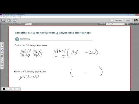 Factoring out a monomial from a polynomial - multivariate