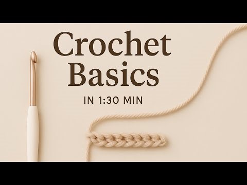 Learn how to start crochet in just 1 minute 30 seconds! 🧶✨