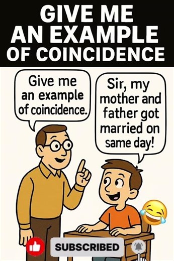 Funny English Joke | Example of Coincidence 😂 | Learn English with Fun