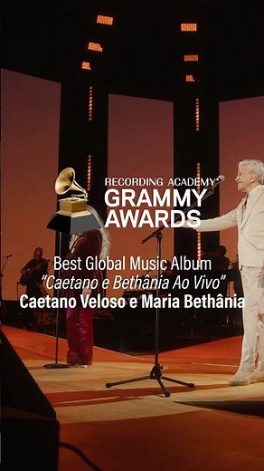 “Caetano e Bethânia Ao Vivo” foi indicado ao #Grammy pela categoria “Best Global Music Album” 👉🏼❤️