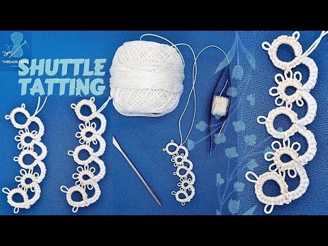 Shuttle Tatting|Tattled Lace for Edging or Bordering |Easy and Simple Step by Step Turorial #tatting
