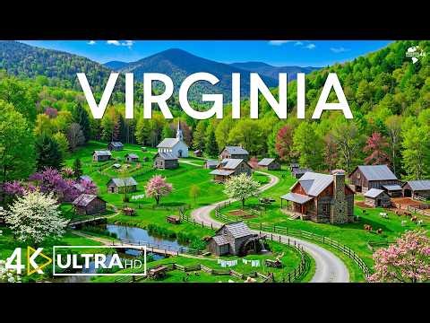 Virginia Spring 4K 🇺🇸 🌸 Blue Ridge Mountains, Shenandoah Valley Nature Scenery | Video 4K UHD